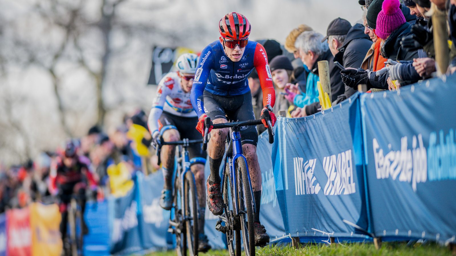 Dutch Pim Ronhaar pictured in action during the men elite race of the 'Flandriencross' cyclocross cycling event, stage 6/8 in the 'X20 Badkamers Trofee' competition, Saturday 28 January 2023 in Hamme, Belgium. BELGA PHOTO JASPER JACOBS